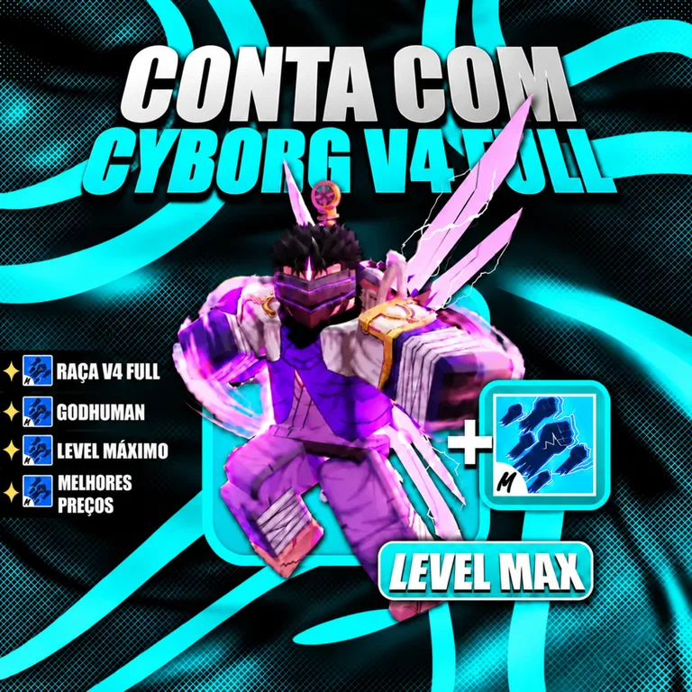 『 🧬 』 CYBORG V4 FULL + GODHUMAN + LEVEL MÁX
