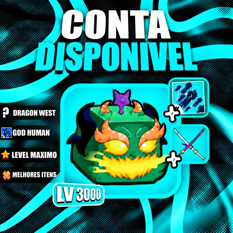 『 🐉 』 DRAGON WEST + GODHUMAN + LEVEL MÁX