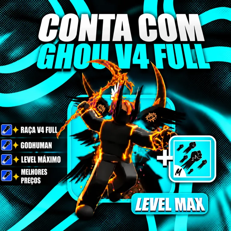『 🧬 』 GHOUL V4 FULL + GODHUMAN + LEVEL MÁX